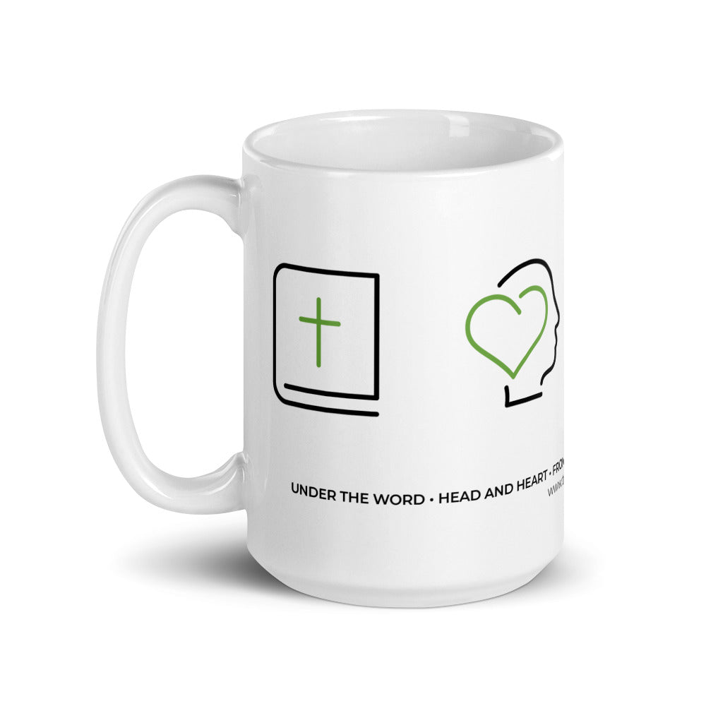 Core Values White glossy mug